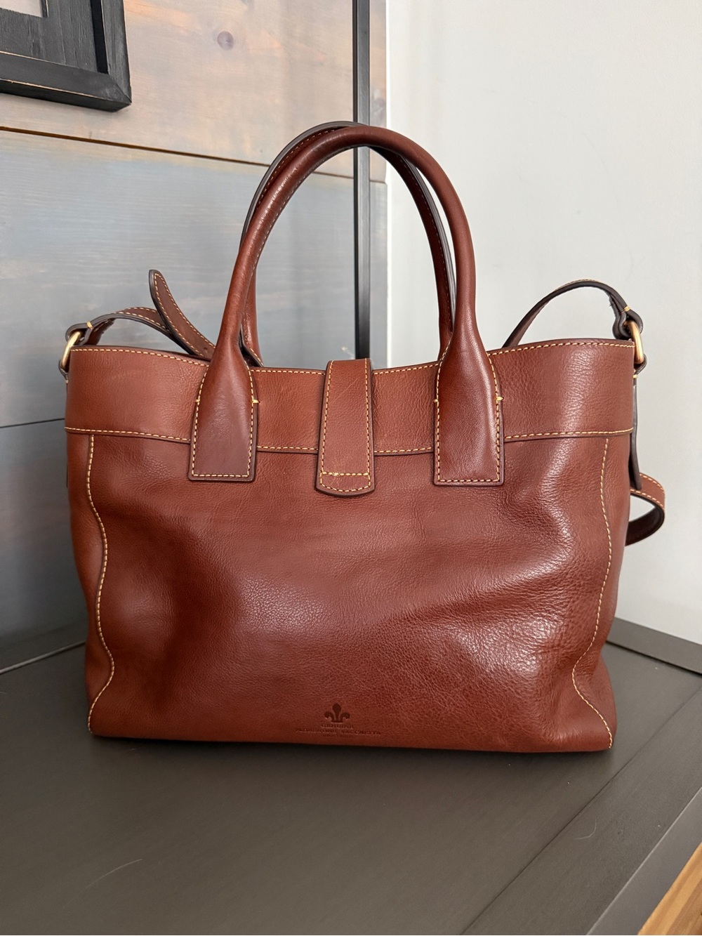 Dooney & Bourke Florentine Amelie Logo Lock Tote - Picture 3 of 16